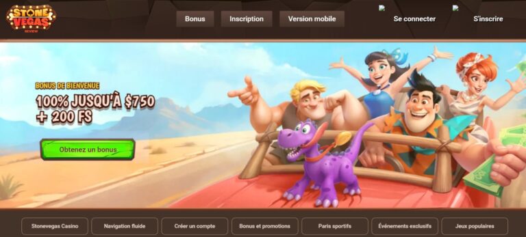 Notre avis sur Stonevegas Casino : bonus, sécurité et jeux live